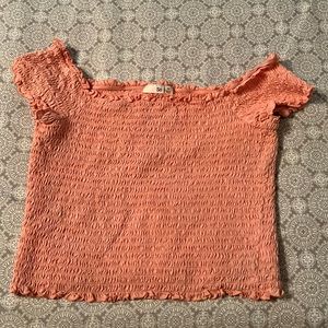 Pink Off the Shoulder Top